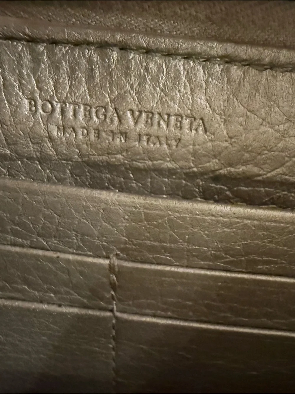 Bottega Veneta Metallic Intrecciato Leather Zip Around Continental Long Wallet